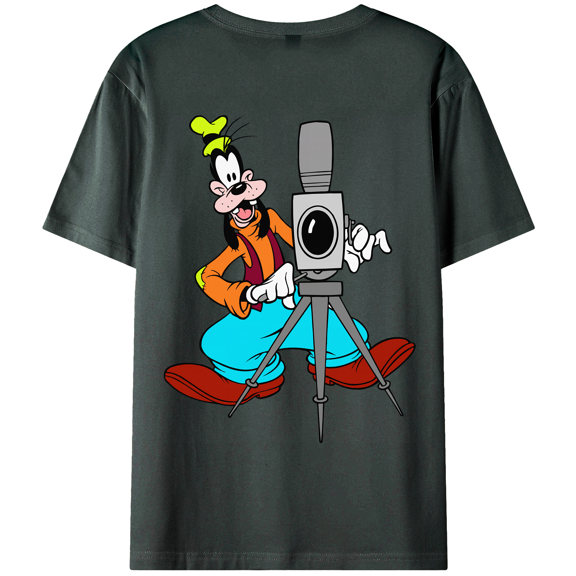 （画像用） ミッキーマウス Mickey Mouse 綿100％ メンズ半袖Tシャツ（バックプリント） 通気性
